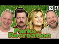 British Guys HILARIOUS Parks and Recreation Reaction - S2 E7 Greg Pikitis
