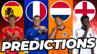 Euro 2024 semi-final PREDICTIONS