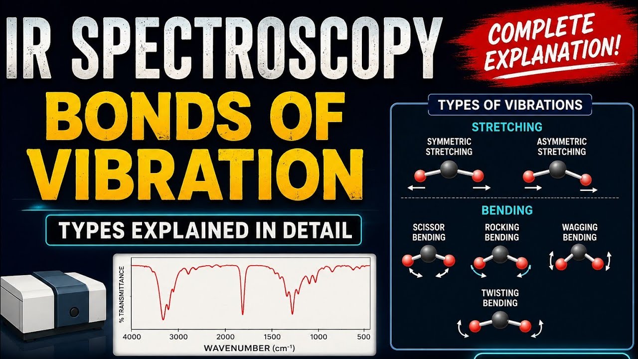 Bond Of Vibrations in IR Spectroscopy Complete Explanation ⚡ | All ...