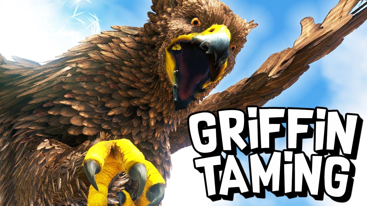 ARK Survival Evolved Ep #14 - TAMING A GRIFFIN! (Modded Survival) - YouTube