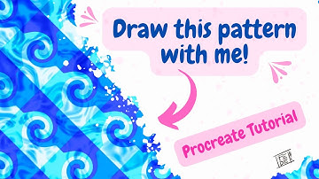 🌊 How to Create a Stunning Water Wave Pattern in Procreate | Step-by-Step Tutorial 🌊