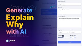 GetGenie AI Template : Explain Why