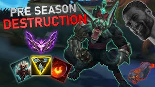 How To Dominate As Jungle Warwick In Pre Season 13 Trinity Force Op?