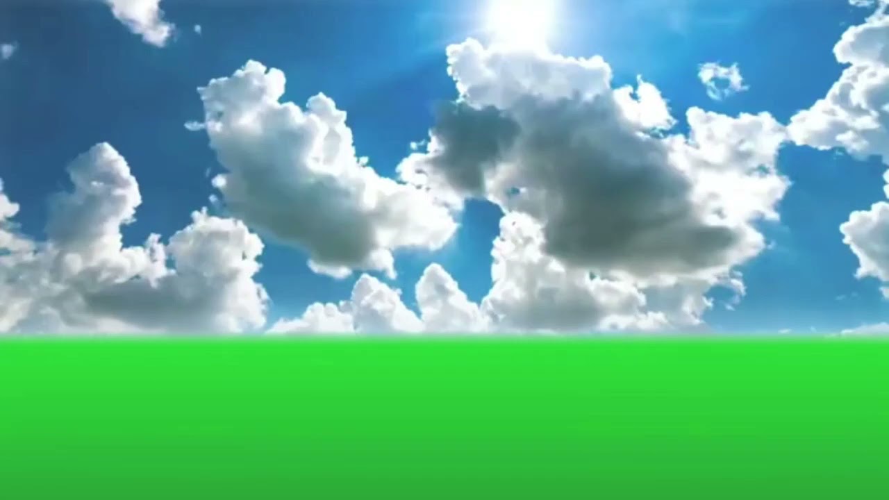 Blue Sky Green Screen Video Effect HD YouTube
