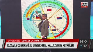 Antártida: Rusia le confirmó al Gobierno el hallazgo de petróleo