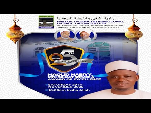 25th Maolid Nabiyy 10th Jumaat Service And Award Of Excellence