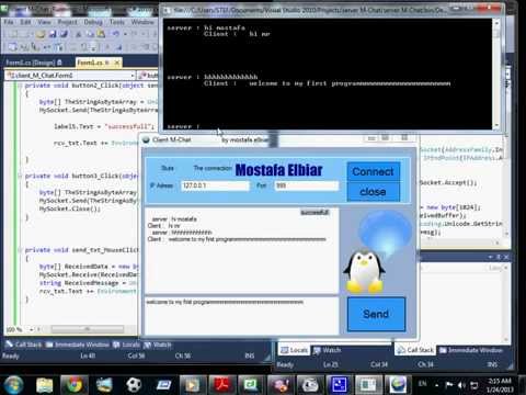 Chat  C#   Open Source by mostafa elbiar