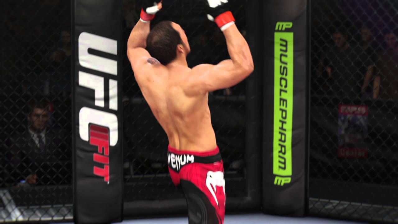 EA UFC online cage jump FAIL KO MMA Jose Aldo