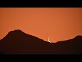 Night Sky Images #5 -  Waxing crescent moonset timelapse - Chapman's Peak, Cape Town