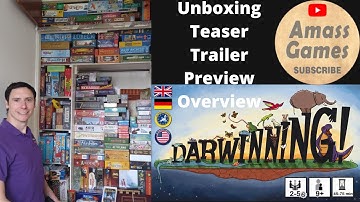 Darwinning! #unboxing  teaser trailer preview overview #familygames #boardgame #tabletop  AmassGames