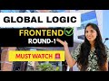 #GlobalLogic Frontend Developer React.js Interview(First Round) | 2–3+ Years  | React.js | 2025