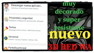 nuevo whatsapp inmune actualizado 2022 3D RED WAY MUY LINDO Y SÚPER RESISTENTE 👹❤️ screenshot 5