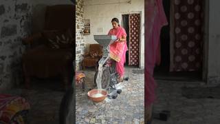 Village Woman Turns Bike Into Flour Machine 😲