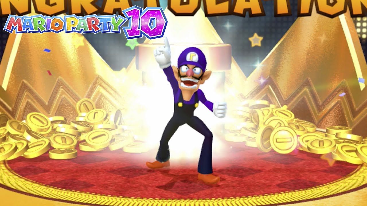 Mario Party 10 - Coin Challenge - Waluigi vs Daisy vs Spike vs Wario #71