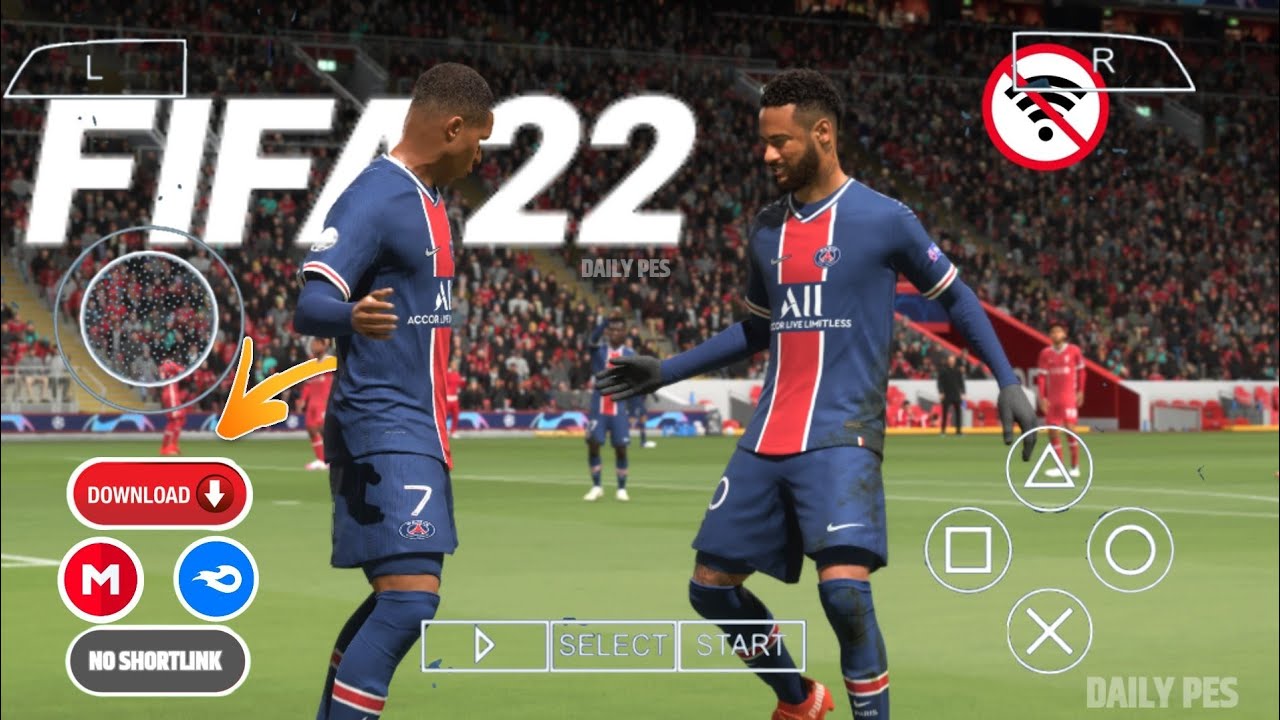 FIFA 22 PPSSPP Gold English Version Android Download