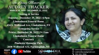 HOMEGOING SERVICE | AUDREY THACKER