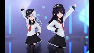 【Kan Colle MMD／4K／60FPS】Akatsuki × Hibiki【CALL ME CALL ME】