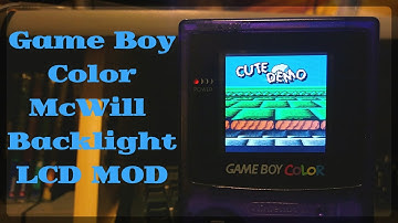 Cute Demo CGB (by Mills) on REAL Game Boy Color WITH NEW LCD SCREEN from McWill!