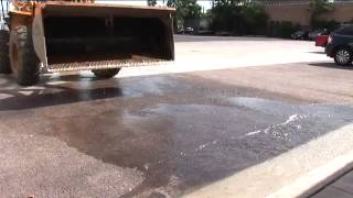 Celebrity Concrete Lot Water Pour - Pervious Pavement Profile