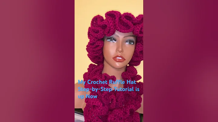 Crochet Ruffle Hat Tutorial |Step by Step Tutorial | Beginner friendly