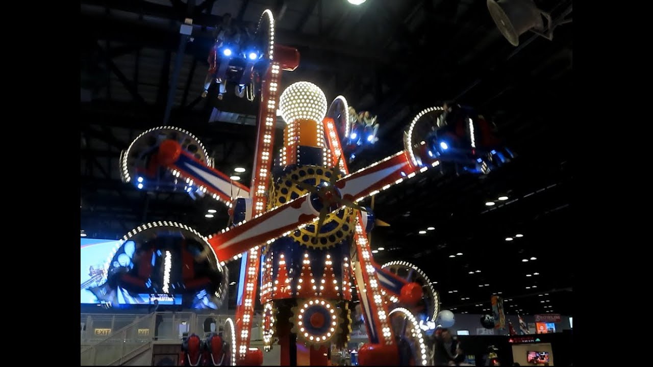 Zamperla NebulaZ at IAAPA 2019 (on and off ride) YouTube