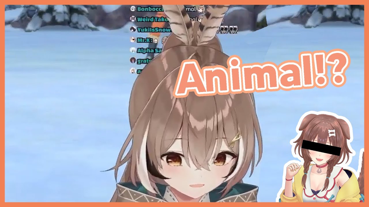 Animal interrupts Mumei's stream just for tummy rub🖐️