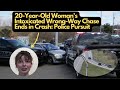 Police Pursuit: 20-Year-Old Woman's Intoxicated Wrong-Way Drive Results in Crash