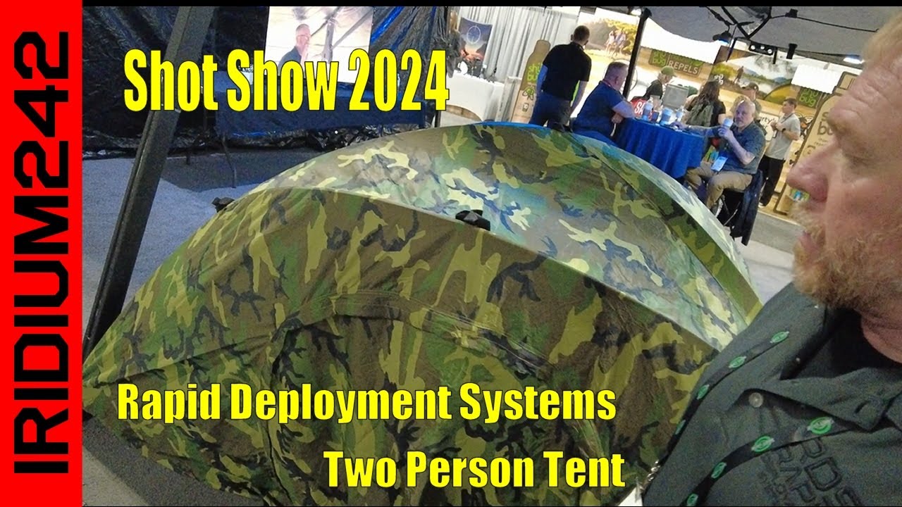 Shot Show 2024 - Rapid Deployment Systems Two Person Tent - YouTube