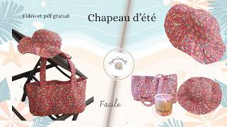 CHAPEAU TENDANCE d'été assorti au sac , facile au crochet ! @elyloucrochette