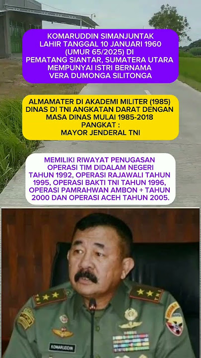 KOMARUDDIN SIMANJUNTAK PROFIL BIODATA#viralshort #viralvideo