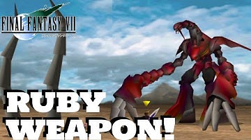 How To Beat Ruby Weapon! - Final Fantasy 7 - Gameplay Walkthrough (PS4)