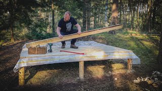 Werkstatt im Wald  Pfusch am Bau des Werkstattbodens