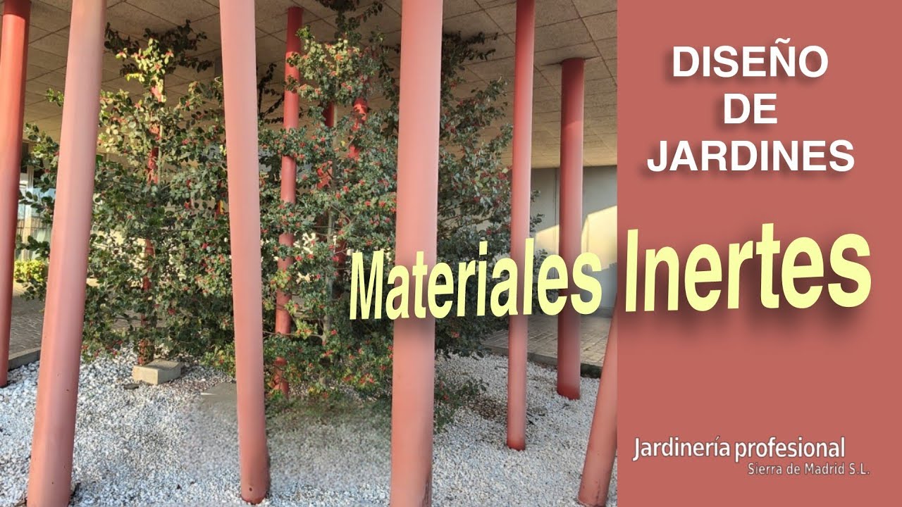 DISEÑO DE JARDINES | MATERIALES INERTES 🌳👨‍💻🍃🏡