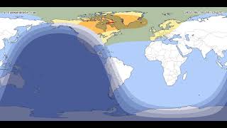 Shadow Path of Annular Eclipse, 10th of June 2021