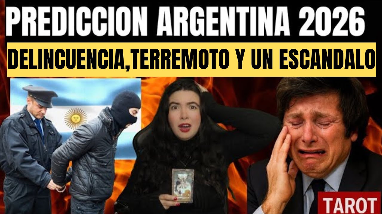 Tarot 2026 Argentina: DELINCUENCIA, TERREMOTOS Y SE DESTAPA ALGO FUERTE ‼️‼️