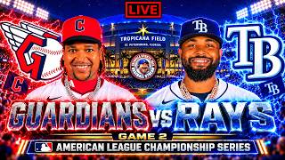 ⚾Cleveland Guardians VS Tampa Bay Rays 🔴 LIVE STREAM 🔴 MLB  ALCS Game 2 Watch party Play By Play