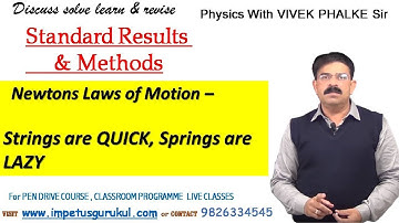 Must Do ! Standard Results and Methods - Newtons Laws of Motion - Vivek Phalke PHYSICS