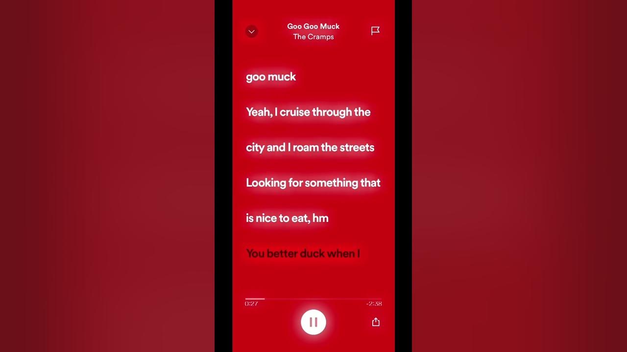 Goo goo muck lyrics￼