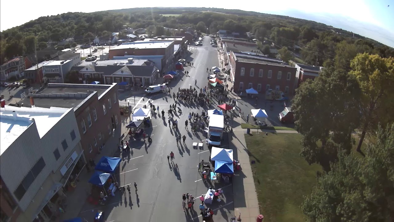 Downtown Platte City Missouri Fall 2019 Drone Video