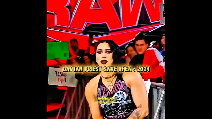Damian Save Rhea And Iyo save Rhea Ripley__ Then Vs Now Edit 😣__ _wwe_short_edit