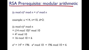 Modular arithmetic example (useful for understanding RSA)