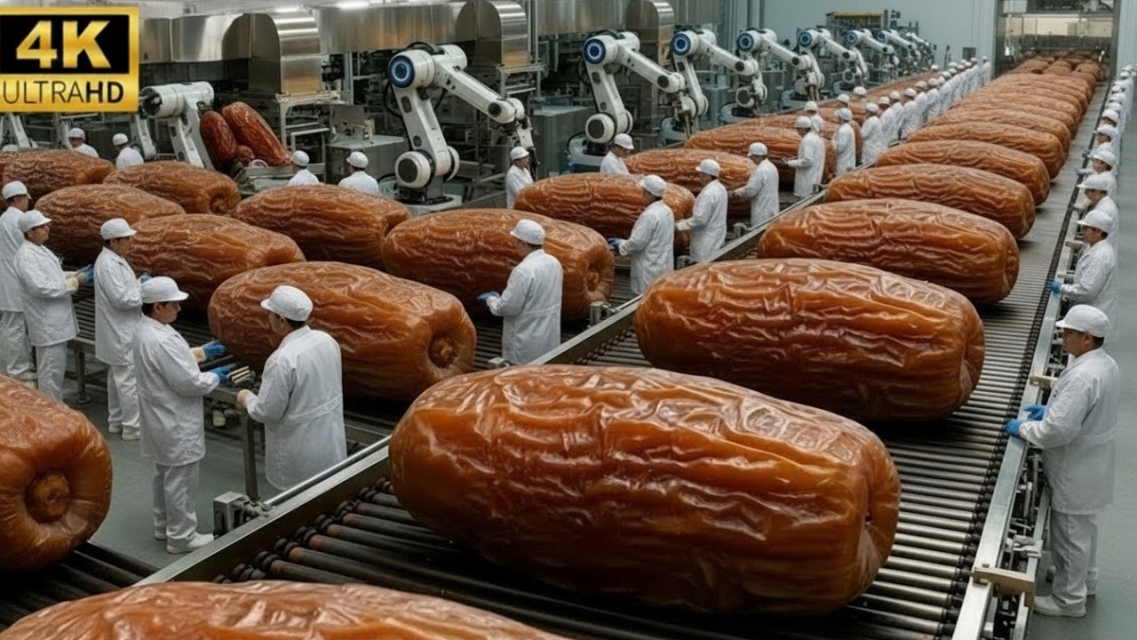 Inside a Modern Date Factory – From Palm Farming to Dried Dates (Full Process)
