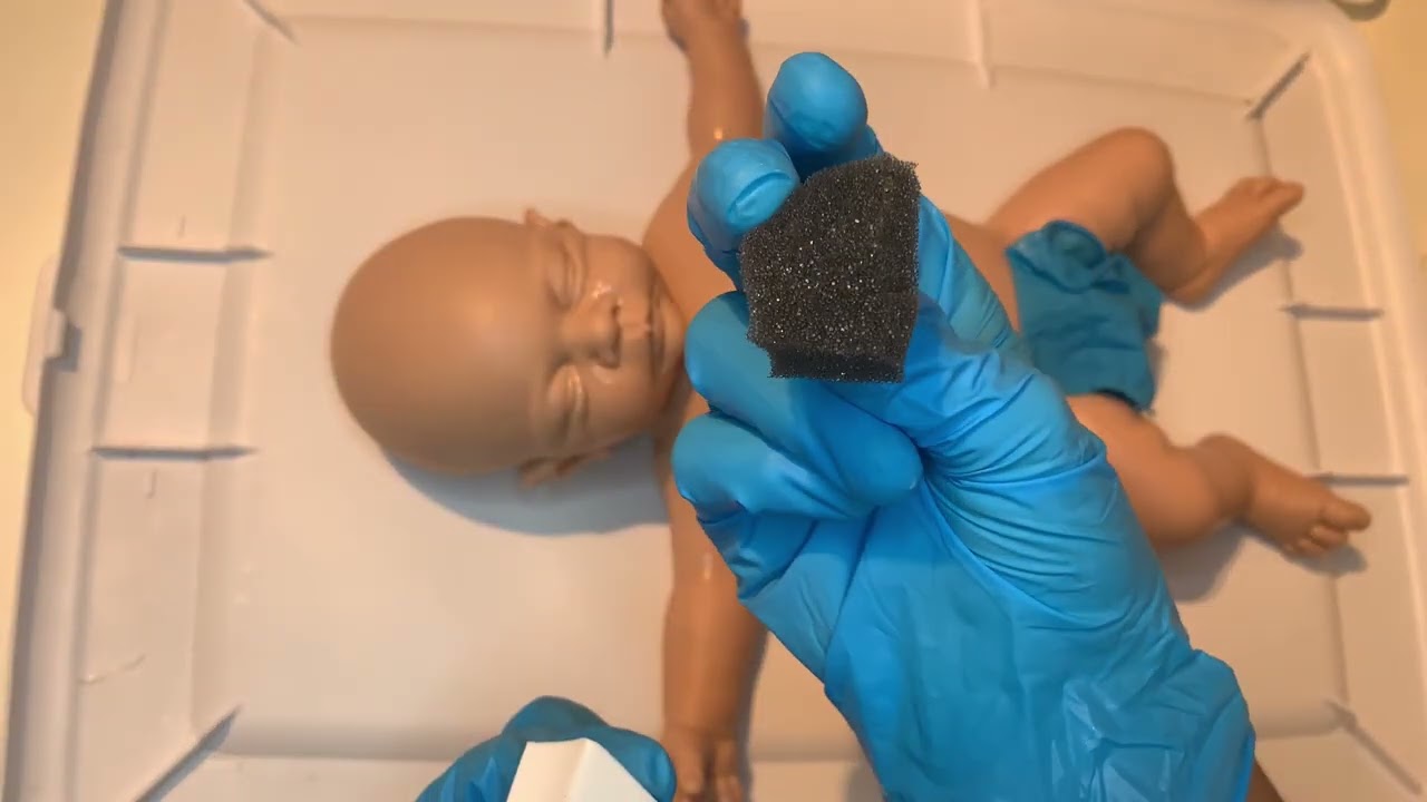 Painting a silicone baby - part 3