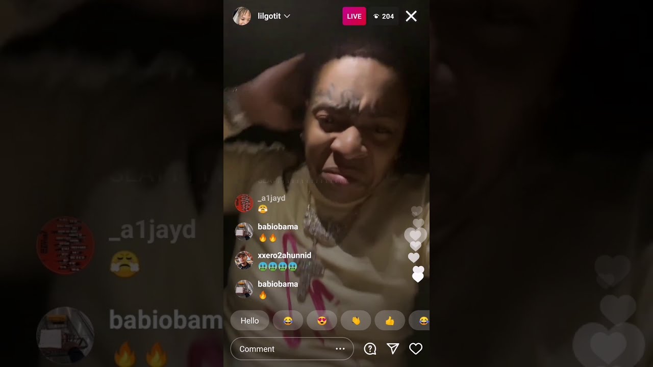Lil Gotit Plays New Snippet | IG Live