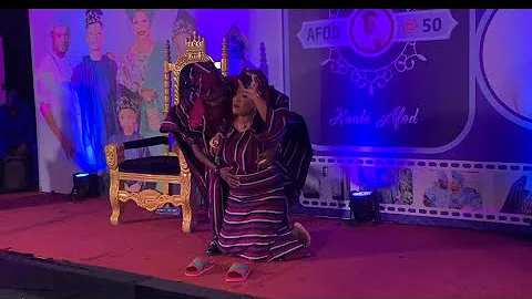 WATCH THE MOMENT KUNLE AFOD WIFE KNEEL DOWN TO APPRECIATE HIS HUSBAND|50TH YEAR BIRTHDAY PARTY