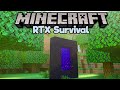 Going to the Nether in Minecraft RTX! ▫ Minecraft RTX Survival Let's Play [Part 2]