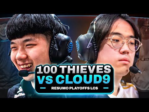 RESUMO LCS: CLOUD9 x 100THIEVES - VALE VAGA NO WORLDS