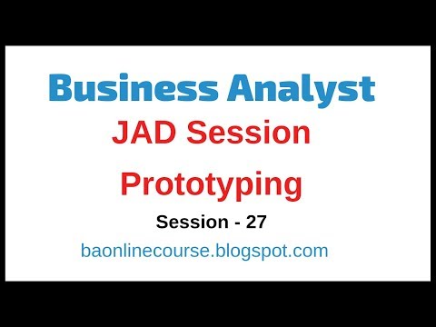 Business Analyst JAD Session Tutorial | Joint Application Development | Prototyping Tutorial