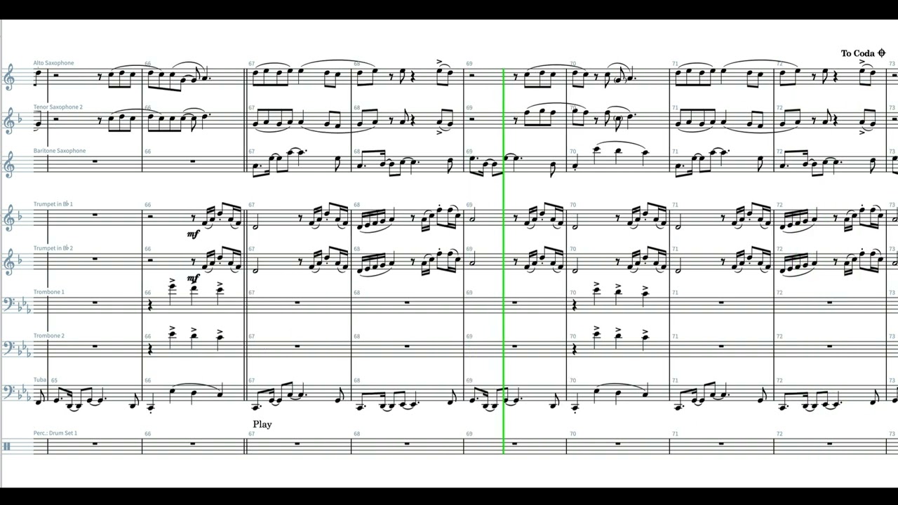 Madonna - Hung Up | Street Brass Arrangement [Score Video]