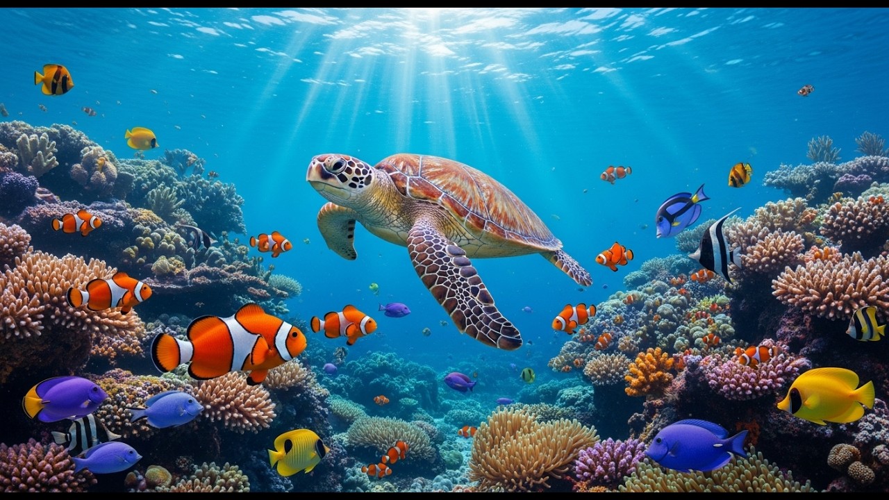 Sumérgete en la aventura submarina – Espectacular fauna marina en 4K #VidaMarina #Océano #Relax